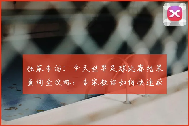 独家专访：今天世界足球比赛结果查询全攻略，专家教你如何快速获取赛况